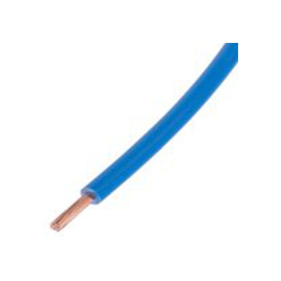 RS PRO,763-7615,蓝色 单芯 2491B 架空电缆, 1.5 mm², 100 m长 30/0.25 mm, 15 AWG 交联低烟, 750 V, 最高90 °C, H07Z-K系列