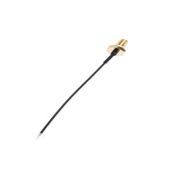 RS PRO,794-2857,射频 同轴电缆, 100 mm长, 50 Ω, 端接, 1.37 mm外径, 黑色, SMA, Unterminated系列