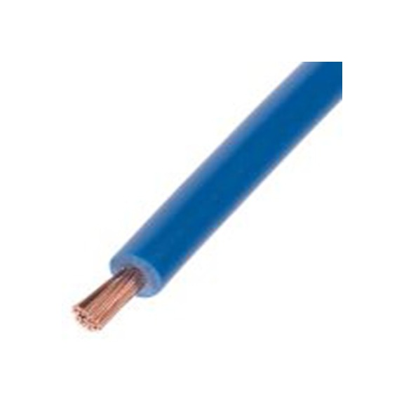 RS PRO,811-4419,蓝色 控制 柔性，黑色 架空电缆, 1 mm², 25 m长 32/0.2 mm, 18 AWG 聚氯乙烯, 1000 V, 最高70 °C, FLEXIBLE BK系