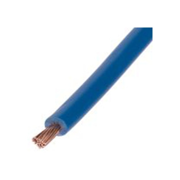 RS PRO,811-4501,蓝色 控制 柔性，黑色 架空电缆, 1.5 mm², 100 m长 30/0.25 mm, 15 AWG 聚氯乙烯, 1000 V, 最高70 °C, FLEXIBLE