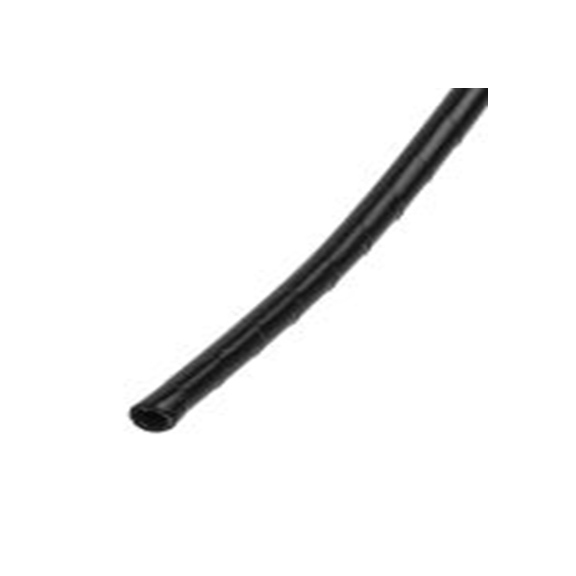 RS PRO,811-7632,聚乙烯 螺旋电缆包覆套, 黑色, 最大捆束10 mm 1.5 mm直径电缆 3 mm直径电缆, 0.5 mm壁厚, 5 m长