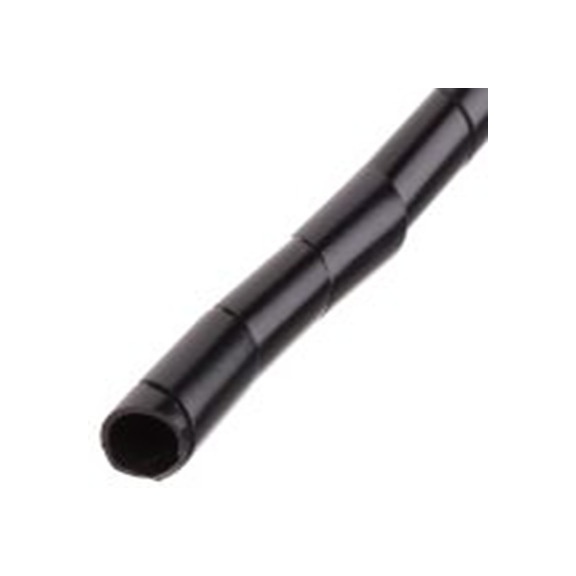 RS PRO,811-7642,聚乙烯 螺旋电缆包覆套, 黑色, 最大捆束32 mm 9 mm直径电缆 12 mm直径电缆, 10.3 mm壁厚, 30.5 m长