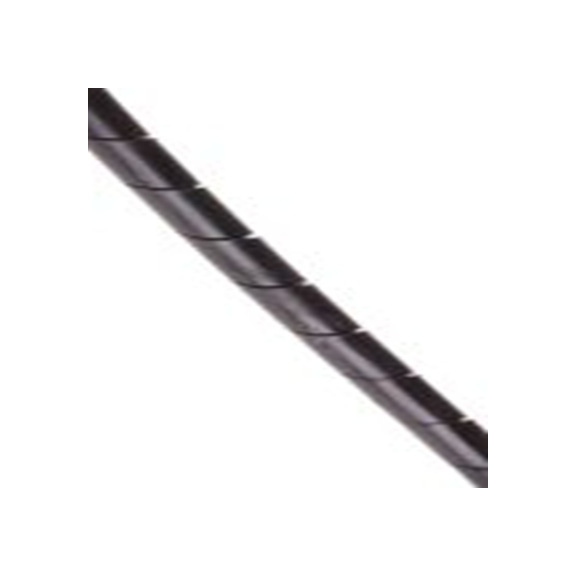 RS PRO,811-7651,聚乙烯 螺旋电缆包覆套, 黑色, 最大捆束15 mm 4 mm直径电缆 4.5 mm直径电缆, 0.6 mm壁厚, 30.5 m长