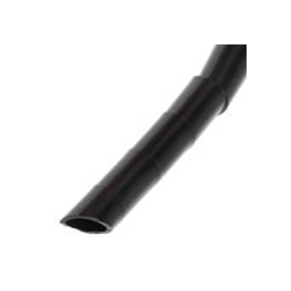RS PRO,811-7658,聚乙烯 螺旋电缆包覆套, 黑色, 最大捆束30 mm 6 mm直径电缆 8 mm直径电缆, 0.75 mm壁厚, 3 m长