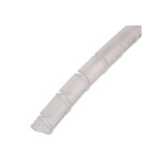 RS PRO,811-7718,尼龙 螺旋电缆包覆套, 天然色, 最大捆束25 mm 4 mm直径电缆 4.5 mm直径电缆, 0.45 mm壁厚, 10 m长