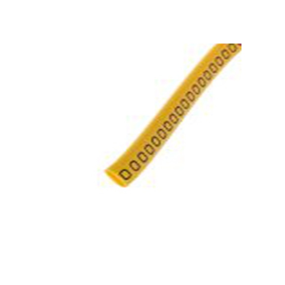 RS PRO,812-1076,RS PRO 防油 电缆标识, 滑动式固定 7 mm, 图例0 3.5 mm, 黑色, 5 mm, FM系列