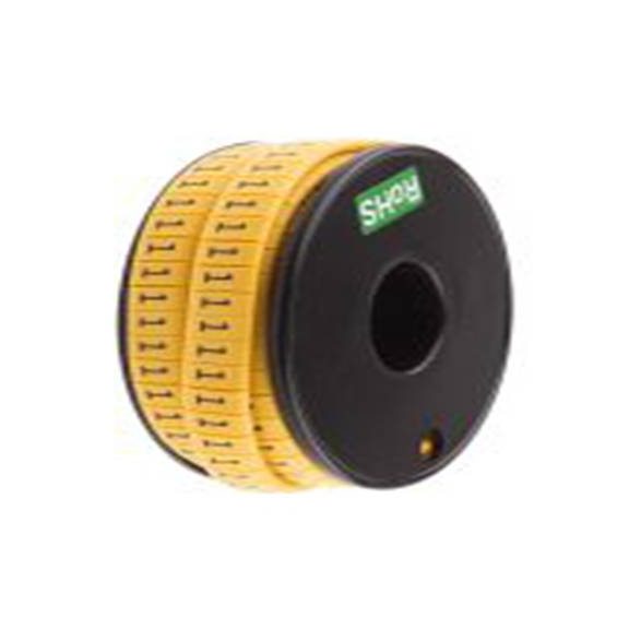 RS PRO,812-1079,RS PRO 防油 电缆标识, 滑动式固定 7 mm, 图例1 3.5 mm, 黑色, 5 mm, FM系列