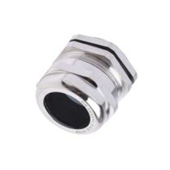 RS PRO,831-9037,镀镍黄铜 电缆接头, M32, 15 mm至22 mm线径, IP68, 金属 包括锁紧螺母