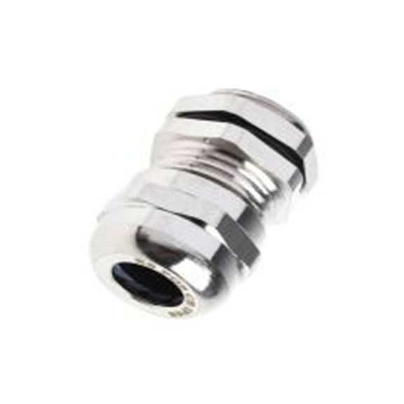 RS PRO,831-9040,镀镍黄铜 电缆接头, PG9, 4 mm至8 mm线径, IP68, 金属 包括锁紧螺母
