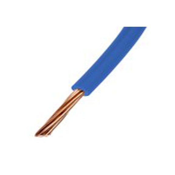RS PRO,836-0827,蓝色 H07Z-K 面板接线 架空电缆, 2.5 mm², 100 m长 45/0.25 mm, 13 AWG 乙烯丙烯二烃单体, 低烟，无卤, 750 V, 最高90