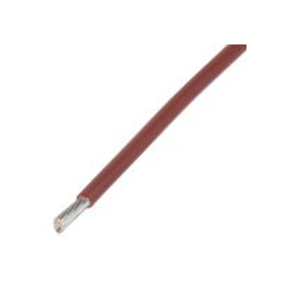 RS PRO,841-7298,棕色 设备电线 A 型 架空电缆, 0.34 mm², 100 m长 19/0.15 mm, 22 AWG 聚四氟乙烯, 300 V, 最高200 °C