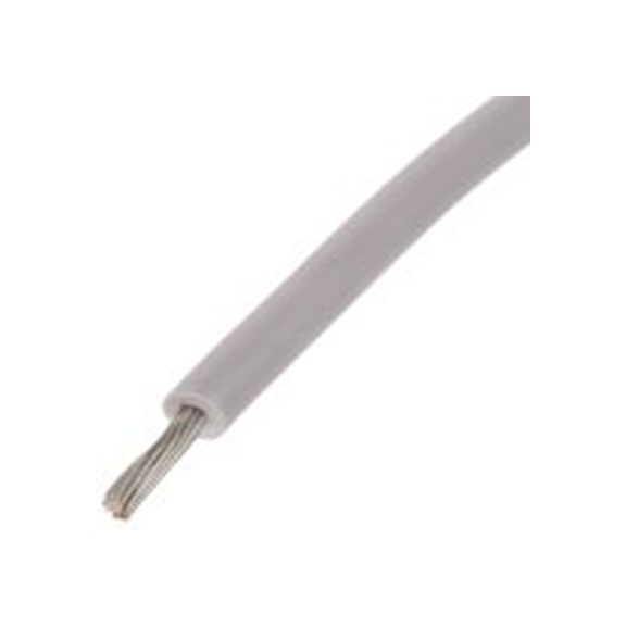 RS PRO,851-3618,白色 KY 30 架空电缆, 0.6 mm², 100 m长 19/0.2 mm, 20 AWG 聚氯乙烯, 750 V, 最高105 °C, KY33A系列
