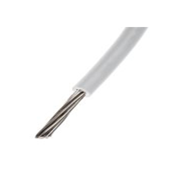 RS PRO,874-0419,白色 绞合 汽车原线 架空电缆, 0.13 mm², 100 m长 7/0.16 mm, 26 AWG 聚氯乙烯, 300 V, 最高80 °C, UL1007系列