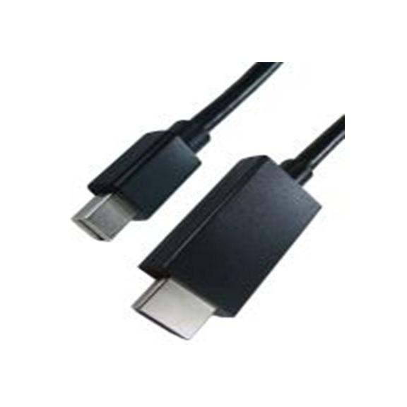 RS PRO,182-8801,RS PRO DP线, 3 m长, 微型 DisplayPort 公转HDMI 公, 黑色 聚氯乙烯护套