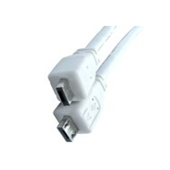 RS PRO,182-8873,RS PRO , 微型 USB A 公转微型 USB B 型 公, 2 m长, USB 2.0, 白色
