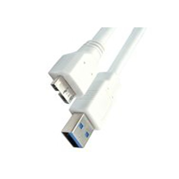 RS PRO,182-8916,RS PRO , USB A 型 公转微型 USB B 型 公, 150 mm长, USB 3.0, 白色