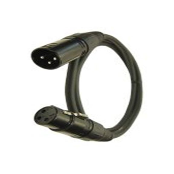 RS PRO,189-3949,5 m 卡侬线, XLR 公转XLR 母插, 黑色