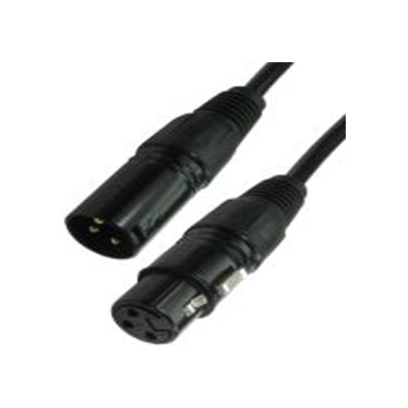 RS PRO,192-4447,6 m 卡侬线, XLR3 公转XLR3 母插, 黑色, 2XLR-BK系列