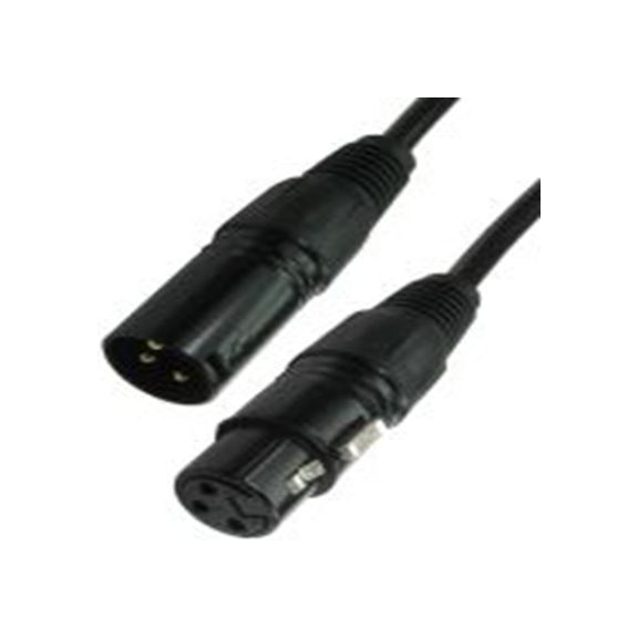 RS PRO,192-4448,10 m 卡侬线, XLR 公转XLR 母插, 黑色, 2XLR-BK系列