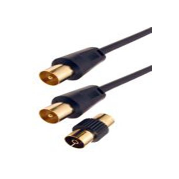 RS PRO,192-4479,射频 同轴电缆, 500 mm长, 75 Ω, 端接, 5 mm外径, 白色, TV Aerial Connector系列