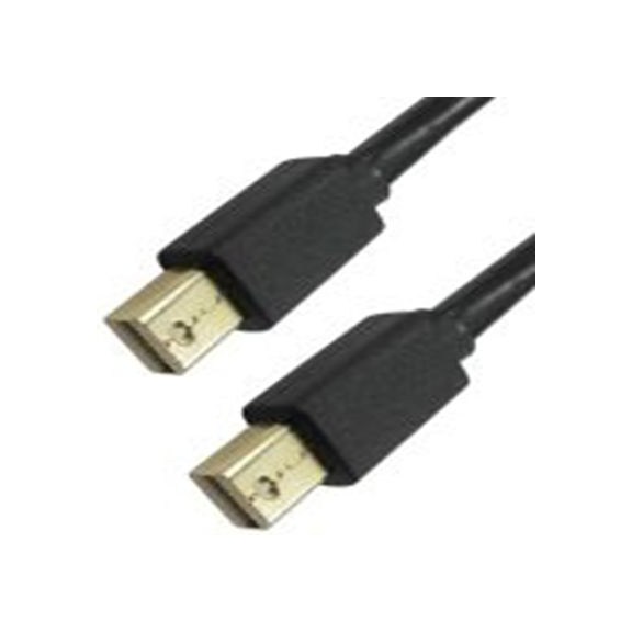 RS PRO,192-4520,RS PRO DP线, 2 m长, 微型 DisplayPort 公转微型 DisplayPort 公, 黑色 聚氯乙烯护套