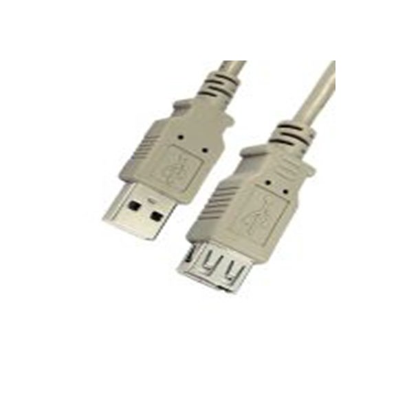 RS PRO,195-4275,RS PRO , USB A 型 公转USB A 型 母插, 2 m长, USB 2.0, 米色, RS PRO系列