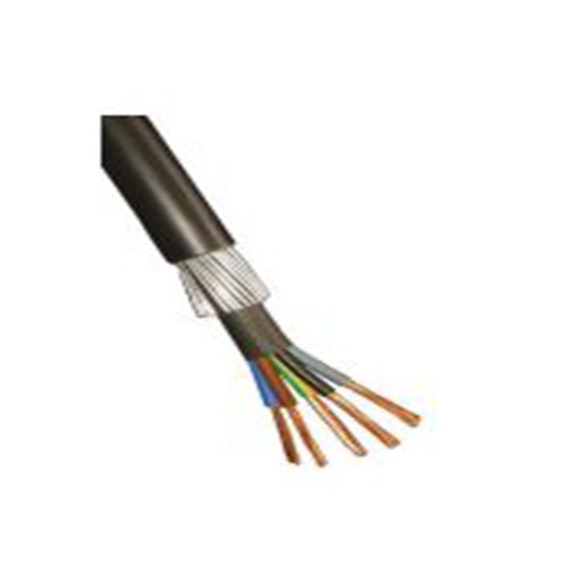 RS PRO,196-4697,五芯, 50 m长 电源电缆, 600/1000 V, 黑色 聚氯乙烯护套 90 °C
