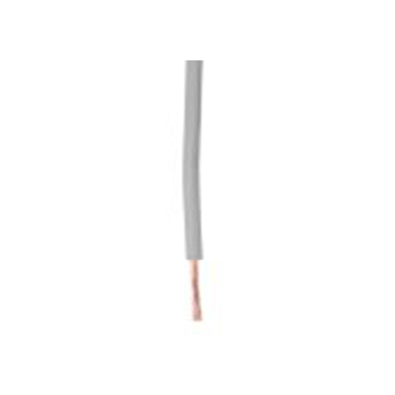 RS PRO,201-0554,灰色 PVC 电线 架空电缆, 1.5 mm², 100 m长, 16 AWG 聚氯乙烯, 450/750 V, 最高70 °C, H07V-K系列