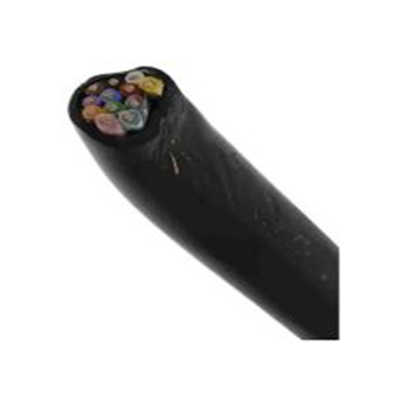 RS PRO,201-2218,12对 0.5 mm² 工业电缆, 聚氯乙烯 黑色护套