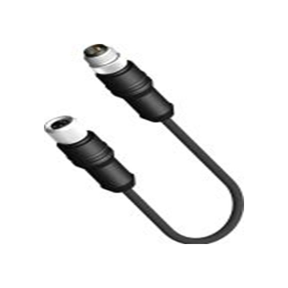 RS PRO,201-7140,RS PRO 圆形连接器, 5 m长, M8 内螺纹转USB A 型, PU 黑色护套, IP40, CDF08系列