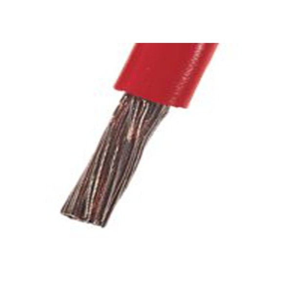 RS PRO,628-5370,红色 单芯 三级PVC电缆 架空电缆, 16 mm², 100 m长 115/0.4 mm, 6 AWG 聚氯乙烯, 600 V, 最高105 °C, H07V2-K系
