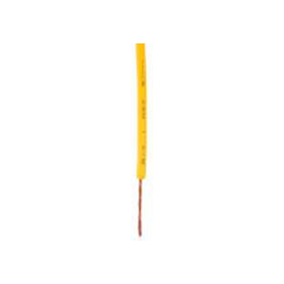 RS PRO,811-4497,黄色 控制 柔性，黑色 架空电缆, 1 mm², 100 m长 32/0.2 mm, 18 AWG 聚氯乙烯, 1000 V, 最高70 °C, FLEXIBLE BK