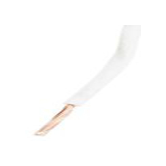 RS PRO,836-0849,白色 单芯 设备电线 架空电缆, 2.5 mm², 100 m长 45/0.25 mm, 13 AWG 聚烯烃, 750 V, 最高90 °C, H07Z-K系列