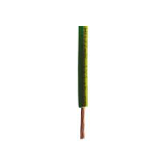 RS PRO,836-1000,绿色, 黄色 6491B 架空电缆, 2.5 mm², 100 m长 7/0.67 mm, 14 AWG 乙烯丙烯二烃单体, 低烟，无卤, 750 V, 最高70 °C