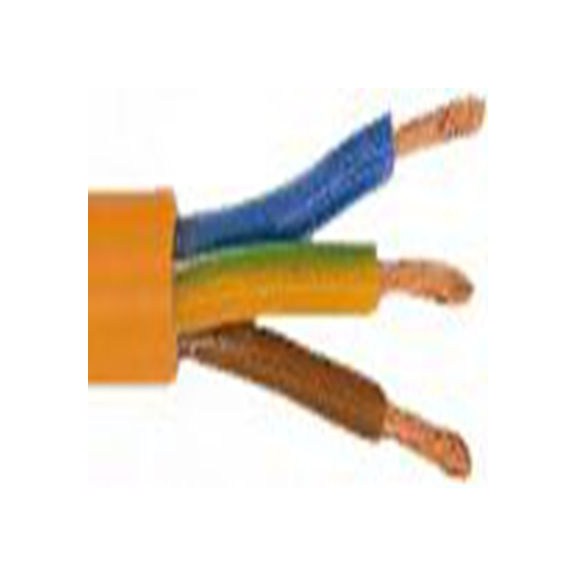 RS PRO,916-3614,RS PRO 三芯电力电缆, 6 mm², 50 A, 450 V，750 V, 橙色PVC护套