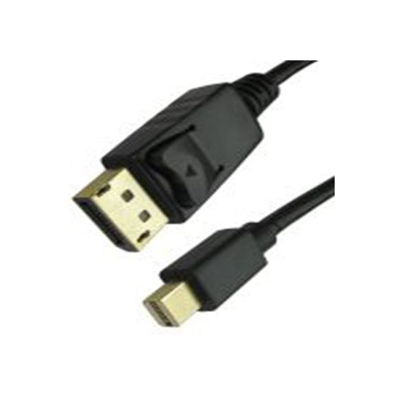 RS PRO,182-8520,RS PRO DP线, 3 m长, 微型 DisplayPort 公转屏接口 公, 黑色 聚氯乙烯护套