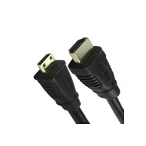 RS PRO,182-8582,HDMI 电缆, HDMI 公转 Mini HDMI 公, 5 m长, CDLHD系列, 黑色