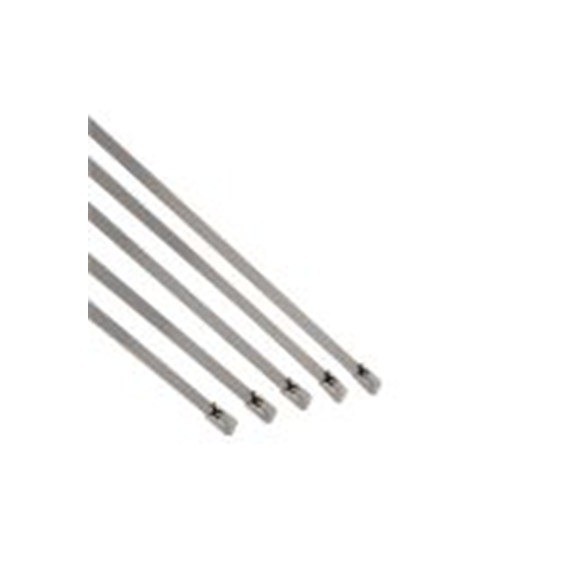 RS PRO,183-4245,316 不锈钢 电缆扎带, 球锁, 耐火, 银色, 440 mm长x12 mm宽, 2800N拉伸强度, CT系列