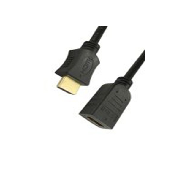 RS PRO,186-3016,HDMI 电缆, HDMI 1.4, HDMI 公转 HDMI 母插, 3 m长, 黑色