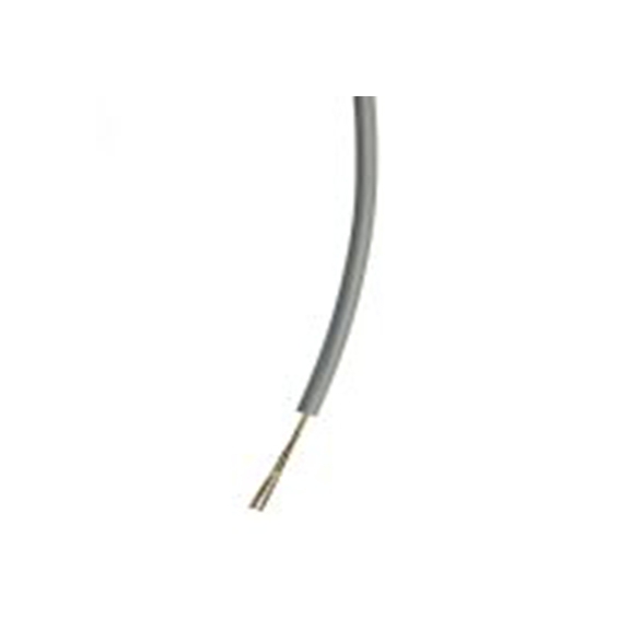 RS PRO,196-4216,灰色 单芯 设备电线 架空电缆, 0.2 mm², 100 m长 7/0.2 mm, 24 AWG 聚氯乙烯, 1000 V ac, 最高85 °C
