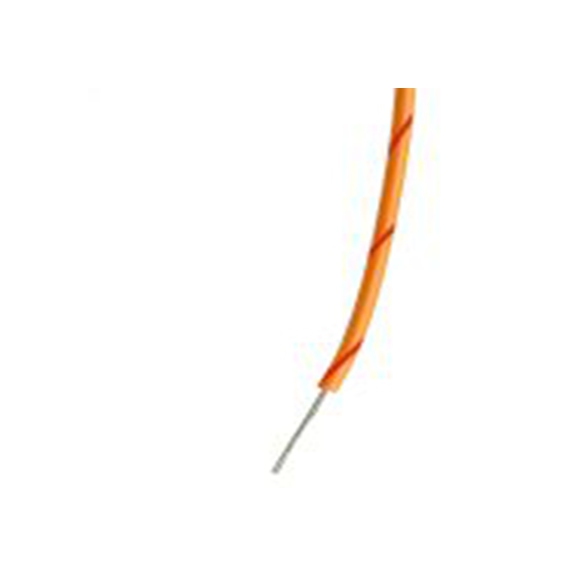 RS PRO,196-4241,橙色, 红色 单芯 2型 架空电缆, 0.2 mm², 100 m长 7/0.2 mm, 24 AWG 聚氯乙烯, 1000 V ac, 最高85 °C