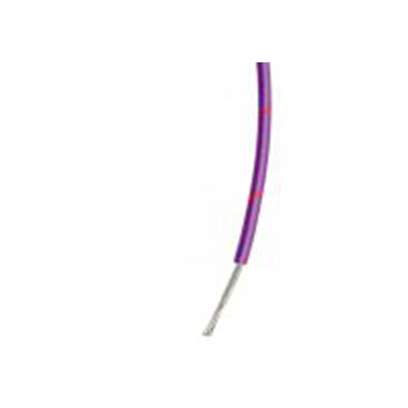 RS PRO,196-4244,紫色, 红色 单芯 设备电线 架空电缆, 0.2 mm², 100 m长 7/0.2 mm, 24 AWG 聚氯乙烯, 1000 V ac, 最高85 °C
