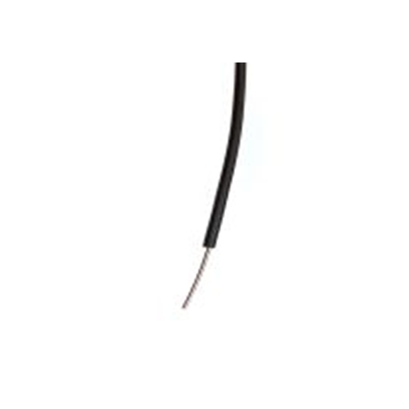 RS PRO,196-4298,黑色 单芯 单芯 架空电缆, 0.26 mm², 100 m长 1/0.6 mm, 23 AWG 聚氯乙烯, 1000 V ac, 最高85 °C