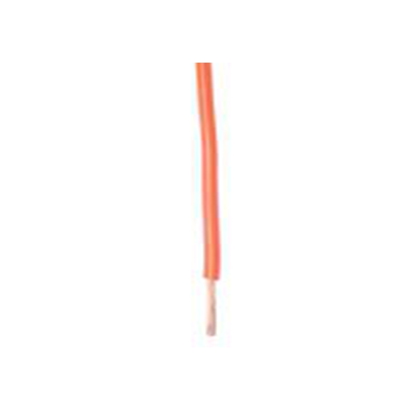 RS PRO,201-0579,橙色 PVC 电线 设备电线 架空电缆, 1 mm², 100 m长, 17 AWG 聚氯乙烯, 450/750 V, 最高70 °C, H05V-K系列