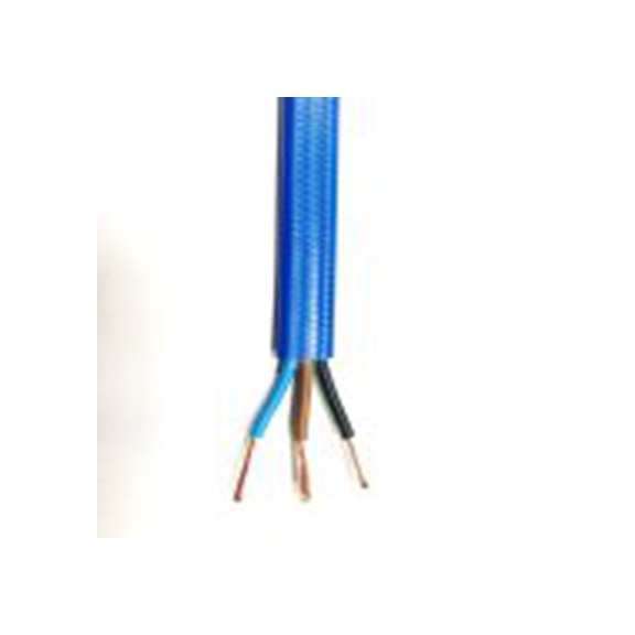 RS PRO,209-7996,三芯, 100 m长 电源电缆, 450 V, 750 V, 蓝色 聚氯乙烯护套 70 °C, H07VVH6-F系列