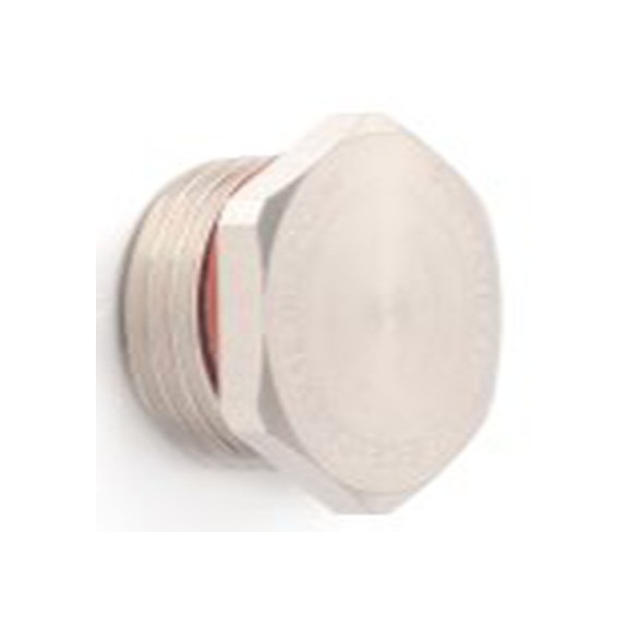RS PRO,211-6791,镀镍黄铜 格兰头堵头, M25螺纹, 29 mm直径 螺纹, 金属, IP68, ATEX认证, 符合No, Ex-HSPM系列