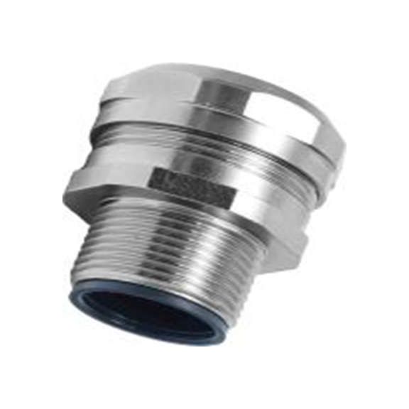 RS PRO,214-9572,电缆导管 导管配件, M32螺纹, 黄铜制, 32 mm标称尺寸, 镀镍表面, IP40, 银色, KMLG系列