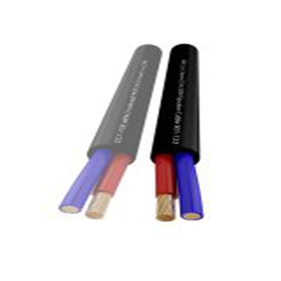 RS PRO,215-2400,2芯 喇叭线, 1.5 mm²线规, 7.3 mm外径, 符合 IEC 60332-1-2 标准的 CPR Cca-s1 级 100 m, 黑色 低烟，无卤护套
