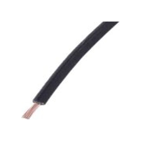 RS PRO,225-2149,黑色 圆形 架空电缆, 1 mm², 305 m长 32/0.2 mm, 17 AWG 聚氯乙烯, 1 kV dc, 最高105 °C, Tri-Rated系列