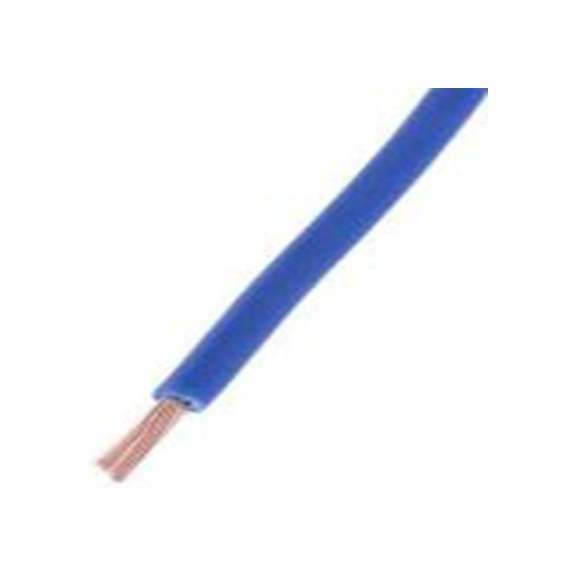 RS PRO,225-2151,蓝色 圆形 架空电缆, 1.5 mm², 305 m长 30/0.2 mm, 16 AWG 聚氯乙烯, 1 kV dc, 最高105 °C, Tri-Rated系列